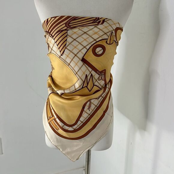 Vintage Hermes Camails Silk Scarf - Picture 7 of 8